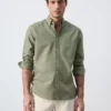 27055947-43-002 Striped regular-fit 100% cotton Oxford shirt