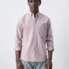 27055947-75-002 Striped regular-fit 100% cotton Oxford shirt
