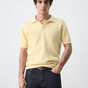 100% cotton knitted polo structure