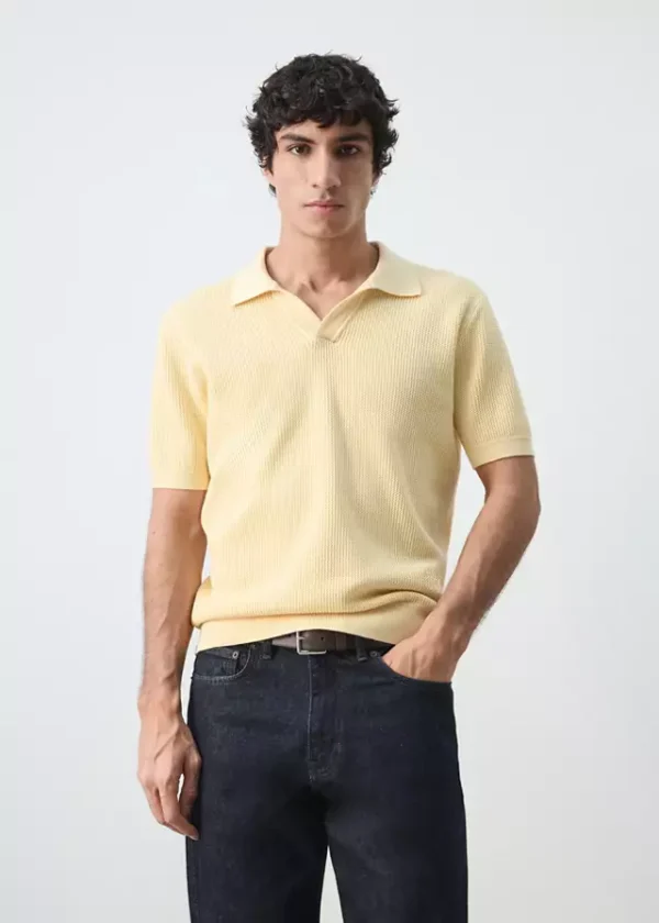 100% cotton knitted polo structure